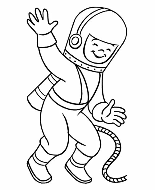 Astronauts Coloring Pages – 003