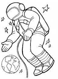 Astronauts Coloring Pages – 010