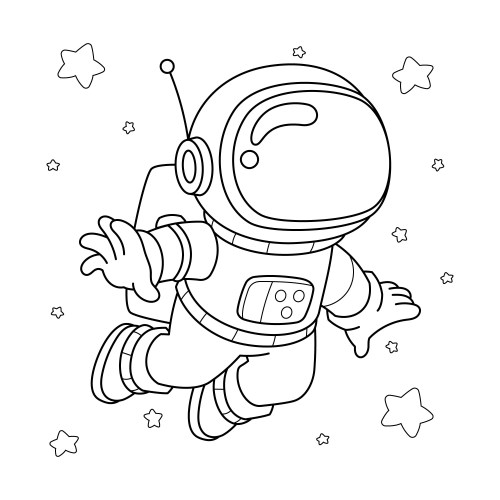 Astronauts Coloring Pages – 017