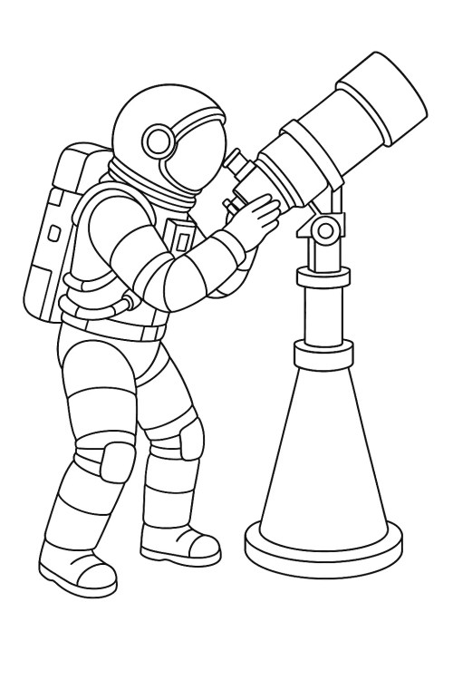 Astronauts Coloring Pages – 028