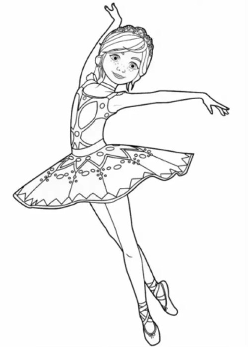 Ballerina Coloring Pages – 008