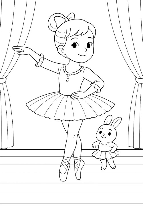 Ballerina Coloring Pages 017