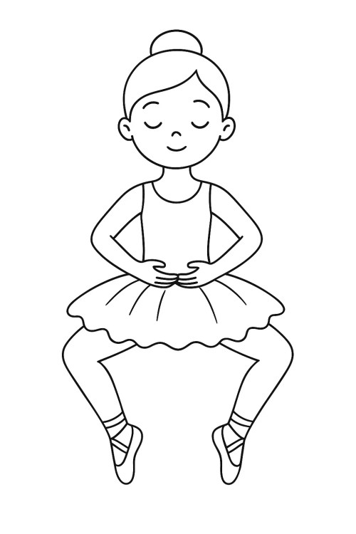 Ballerina Coloring Pages 021