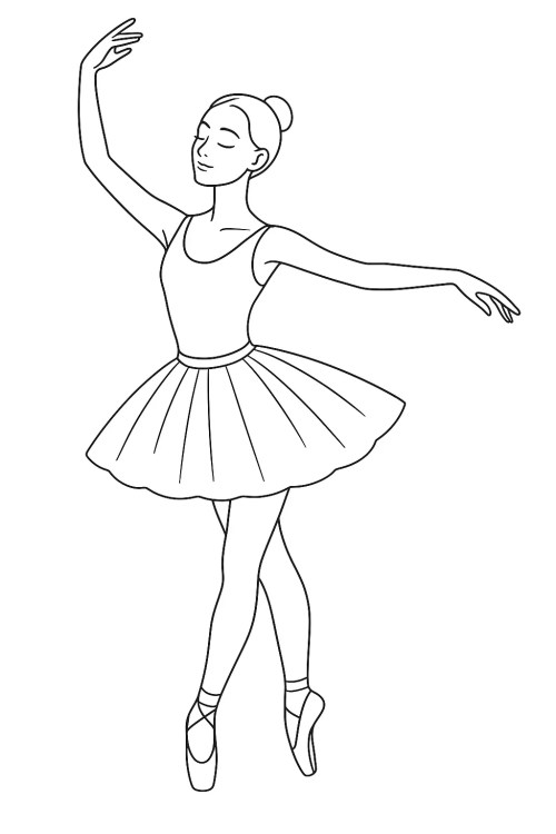 Ballerina Coloring Pages – 025
