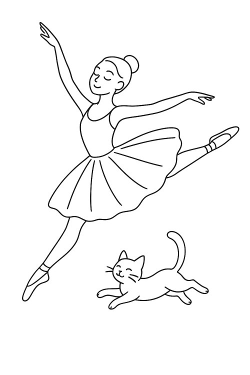 Ballerina Coloring Pages 031