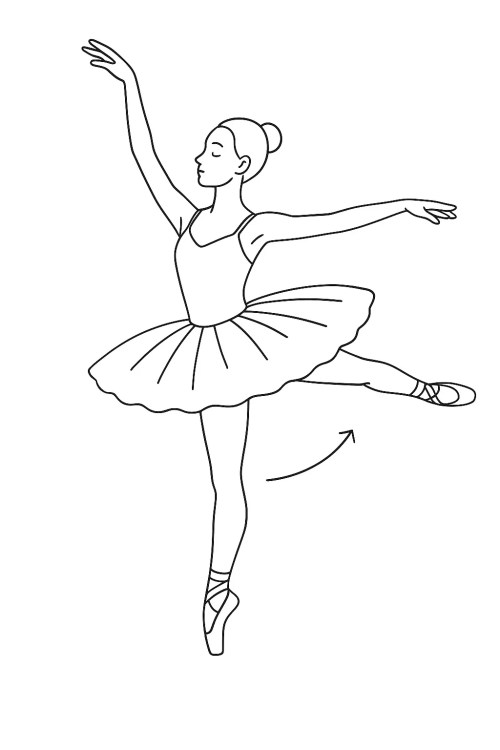 Ballerina Coloring Pages 034