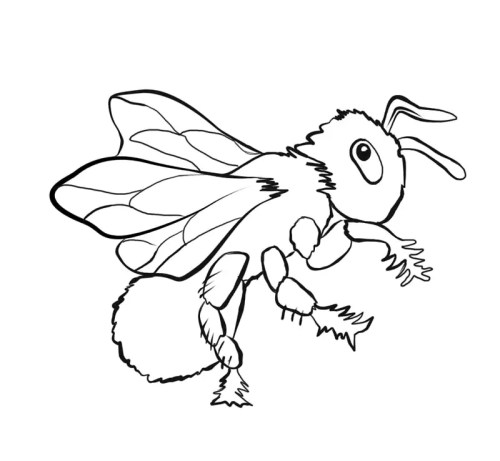 Bees Coloring Pages – 002