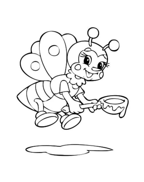 Bees Coloring Pages – 024