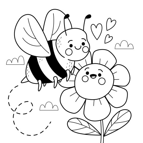 Bees Coloring Pages – 028
