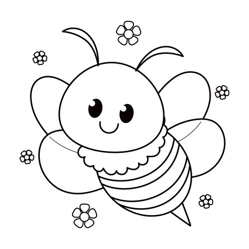 Bees Coloring Pages – 030