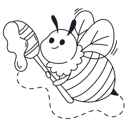 Bees Coloring Pages – 033