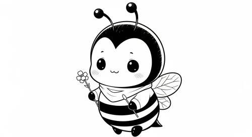 Bees Coloring Pages – 040