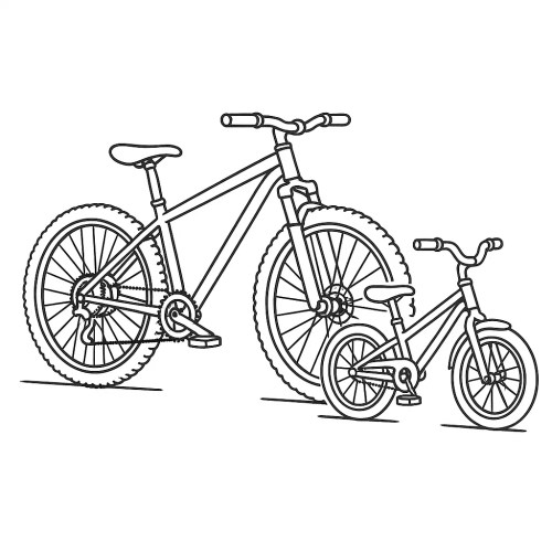 Bicycle Coloring Pages – 006
