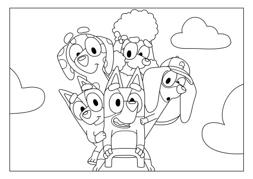 Bluey Coloring Pages – 007