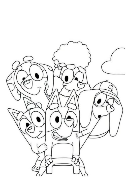 Bluey Coloring Pages – 029