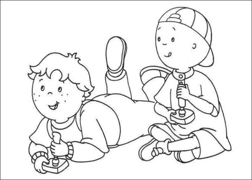 Caillou Coloring Pages 004