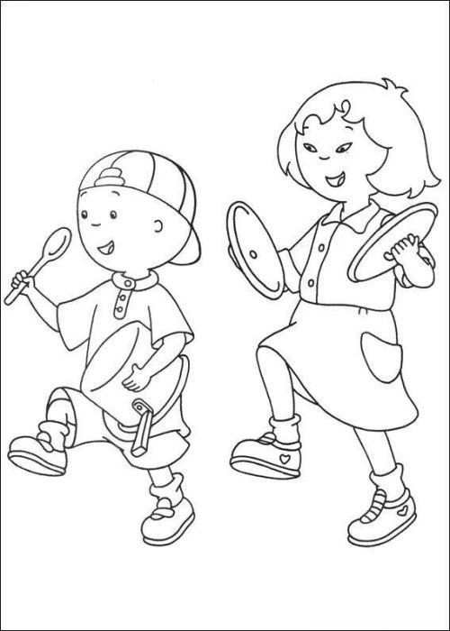 Caillou Coloring Pages 007