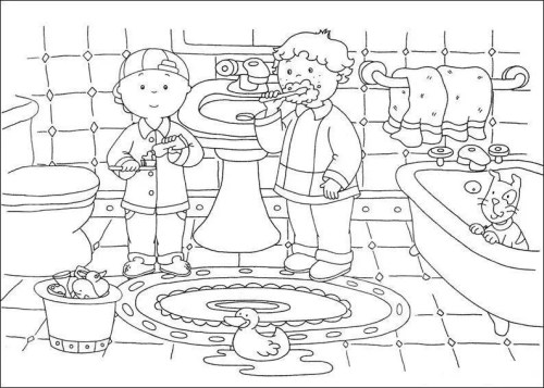 Caillou Coloring Pages 009