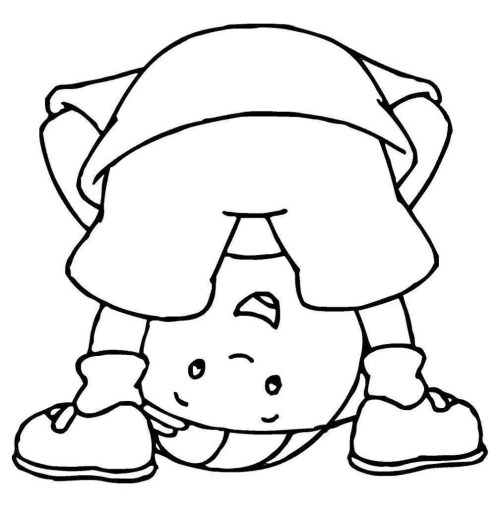 Caillou Coloring Pages 019