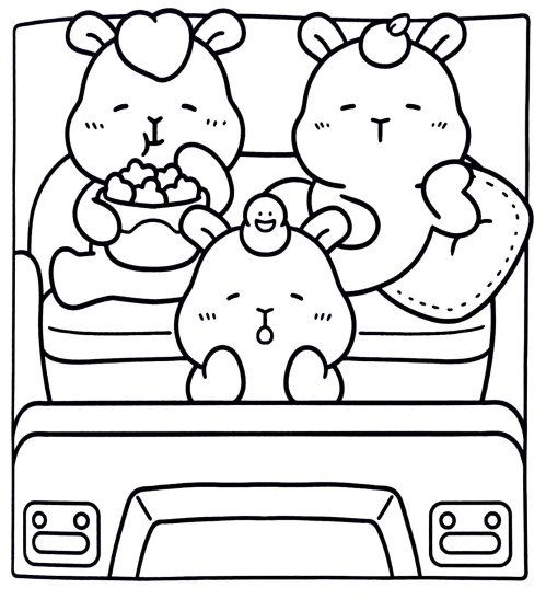 Capybara Coloring Pages – 023