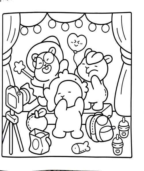 Capybara Coloring Pages – 033