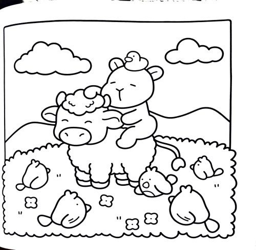 Capybara Coloring Pages – 043