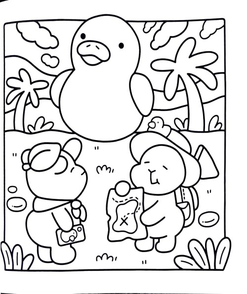 Capybara Coloring Pages – 057