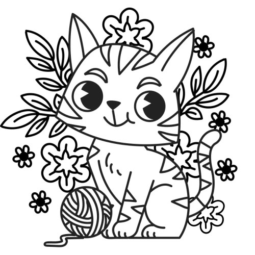 Cats Coloring Pages – 015