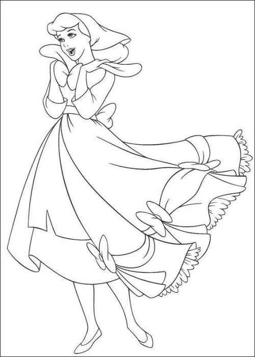 Cinderella Coloring Pages 004