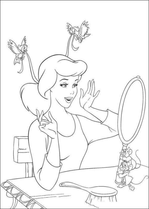 Cinderella Coloring Pages 005