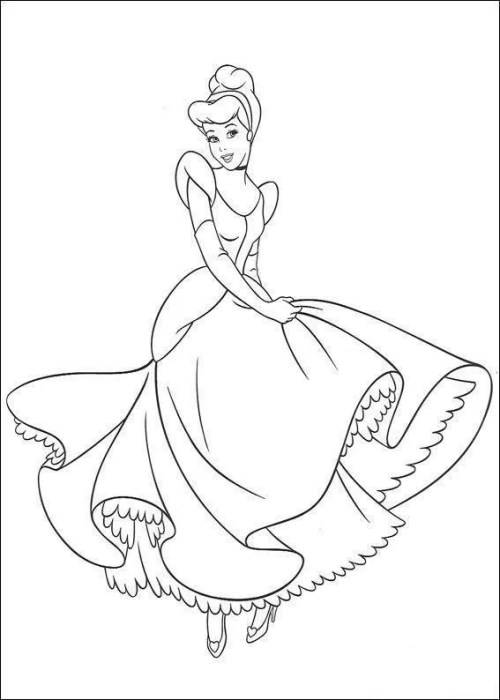 Cinderella Coloring Pages 007