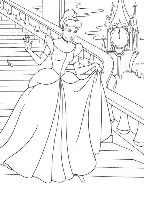Cinderella Coloring Pages 010