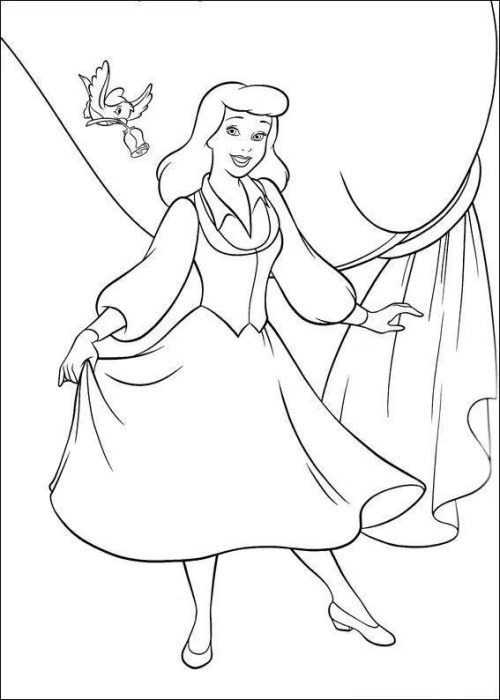 Cinderella Coloring Pages 013