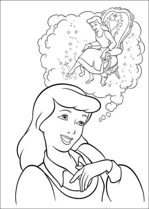 Cinderella Coloring Pages 015