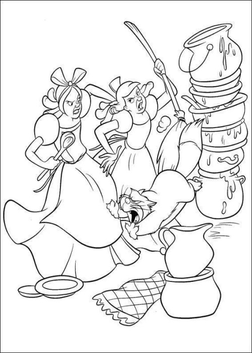 Cinderella Coloring Pages 021