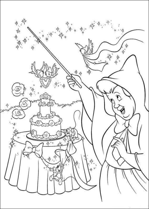 Cinderella Coloring Pages 024