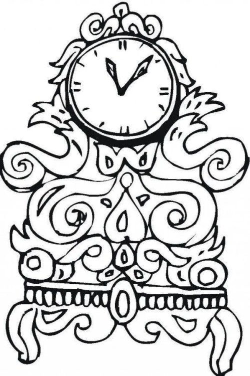 Clocks Coloring Pages – 003