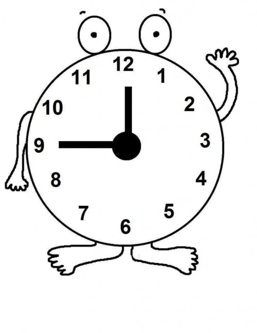 Clocks Coloring Pages – 012