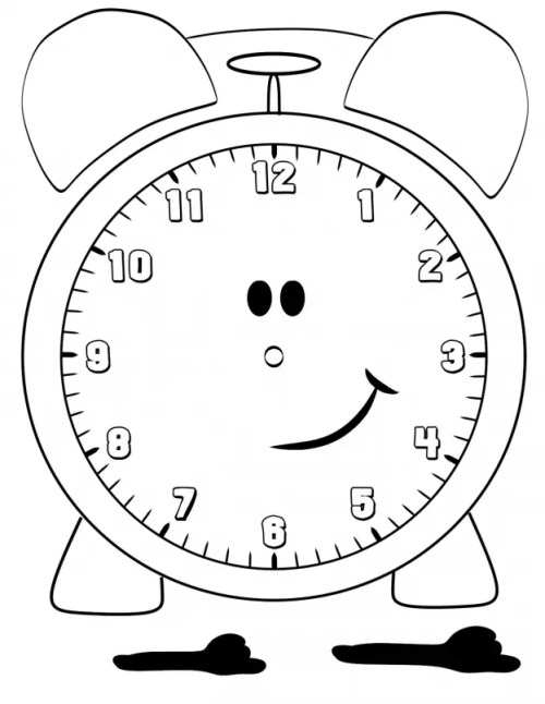 Clocks Coloring Pages – 014