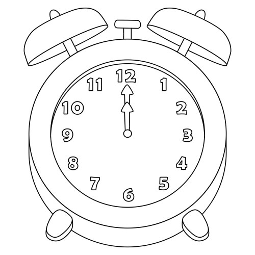 Clocks Coloring Pages – 019