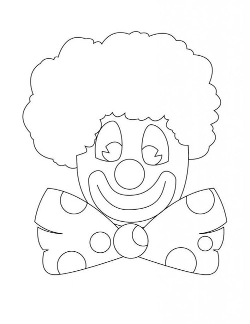 Clown Coloring Pages – 003