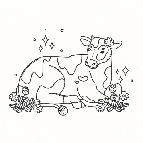 Cows Coloring Pages – 031
