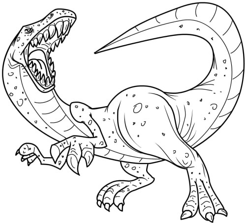 Dinosaurs Coloring Pages 006