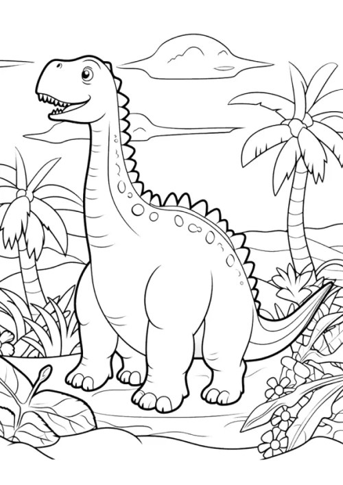 Dinosaurs Coloring Pages 025