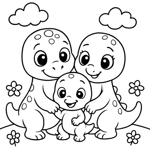 Dinosaurs Coloring Pages 034