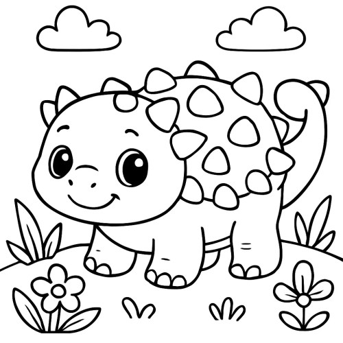 Dinosaurs Coloring Pages 047