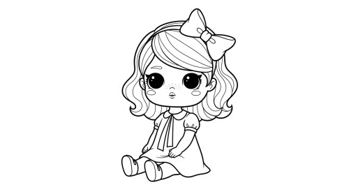 Dolls Coloring Pages 010
