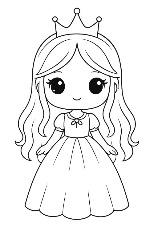Dolls Coloring Pages 019