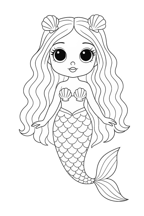 Dolls Coloring Pages 036