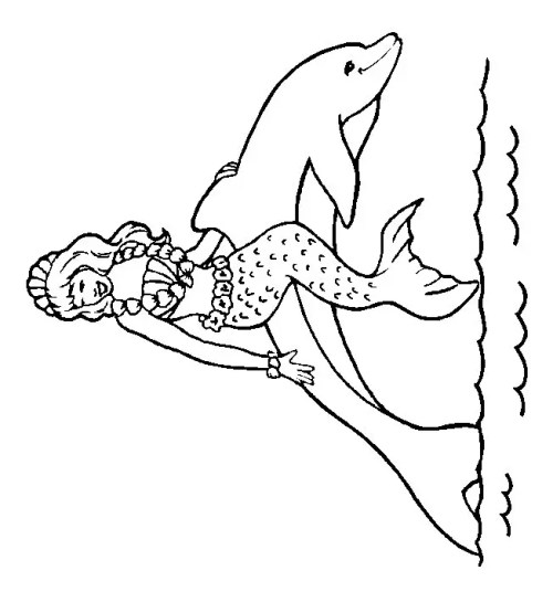 Dolphins Coloring Pages 005